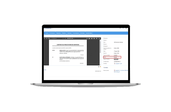 Illustration of Contract Management Automation